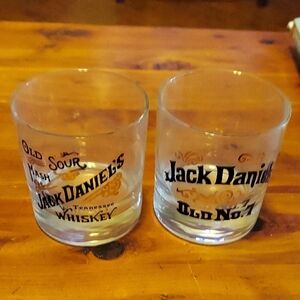 Jack Daniels Whiskey Glass Set - Black